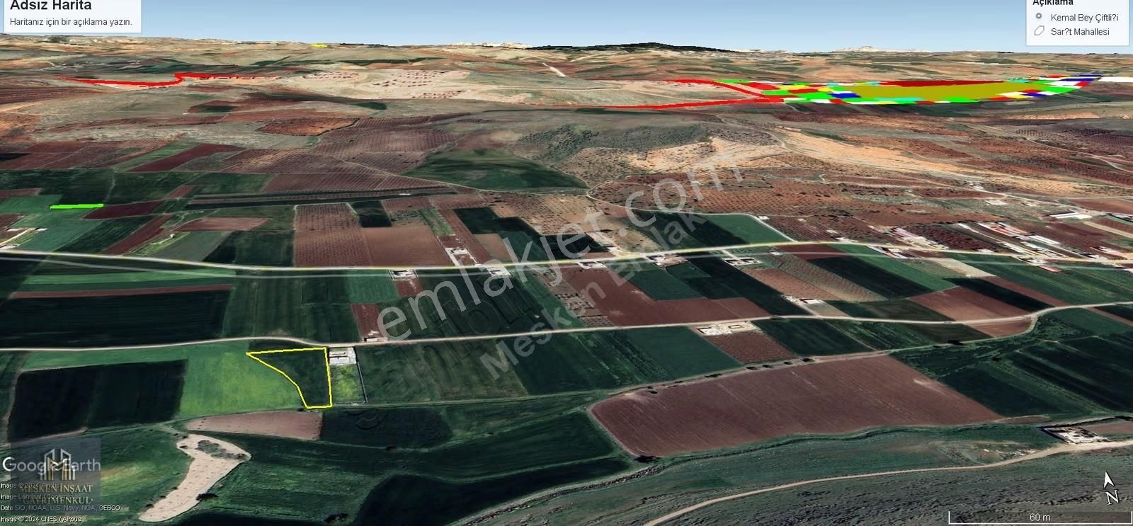 Mesken Emlakdan Sarıt Mah İki Başı Resmi Yol Bağevlik Süper Arsa - Görsel 4