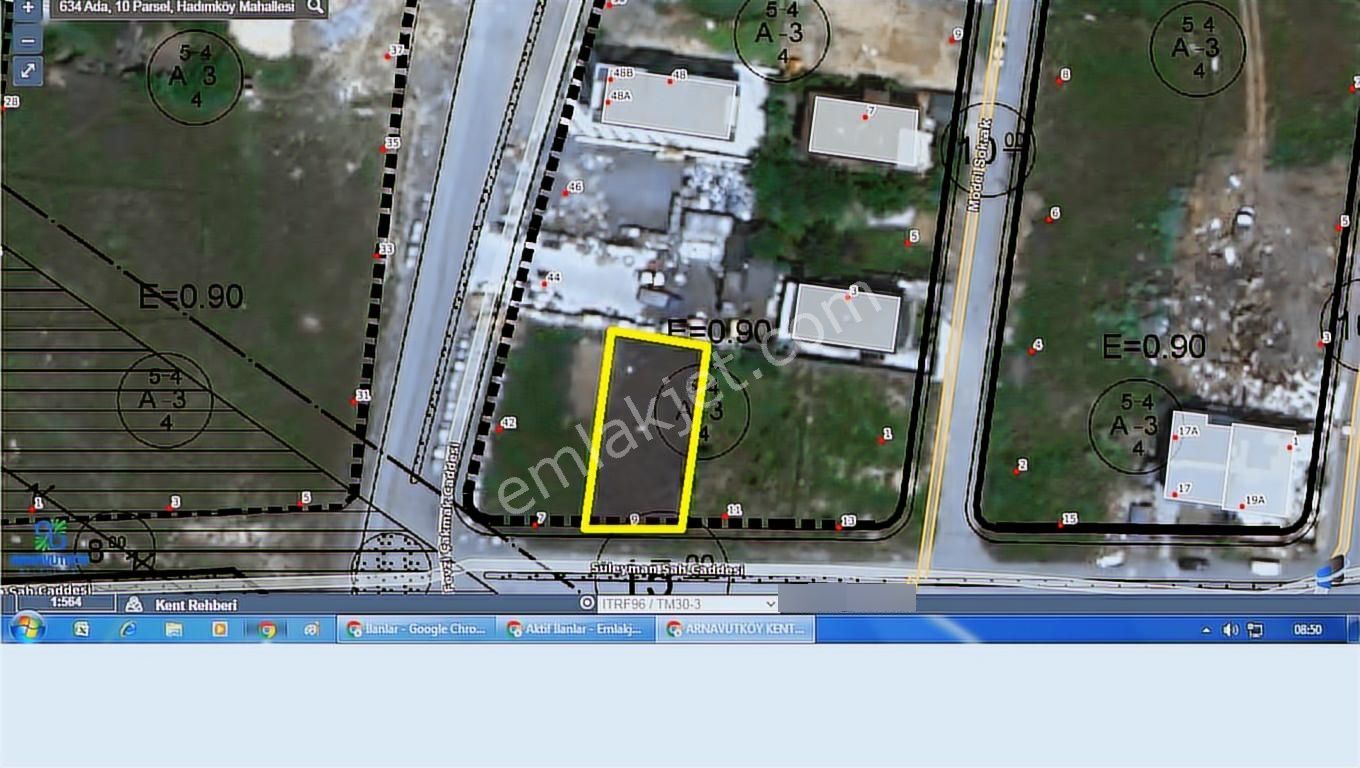 A.köy Hadımköy Mh İnşaatlık Ve Yatırımlık 400 Metre Arsa.