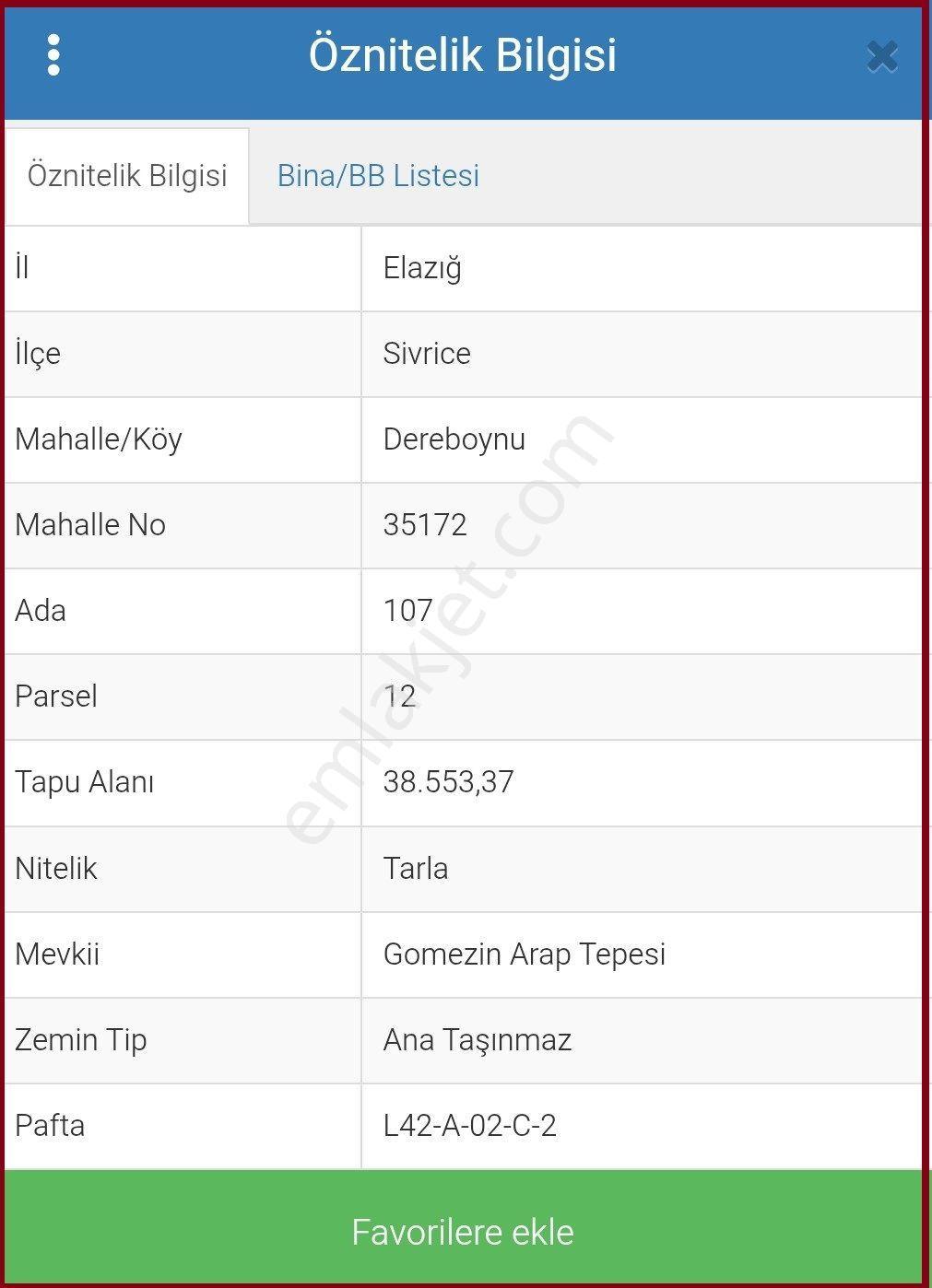 Elazığ Sivrice Dereboynu-teştek Köyü Hayvancılık-hes Uygun Satılık Büyük Parsel Tarla - Görsel 2