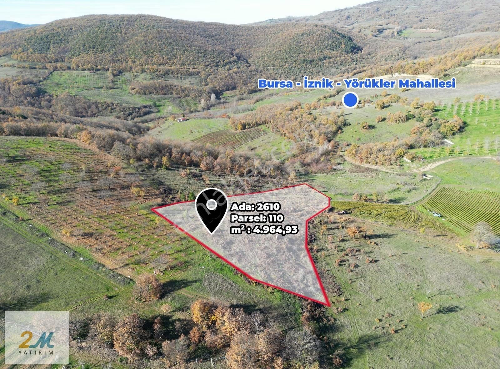 2m Yatırım'dan İznik Yörükler Köyünde Zirvede Satılık Tarla - Görsel 23