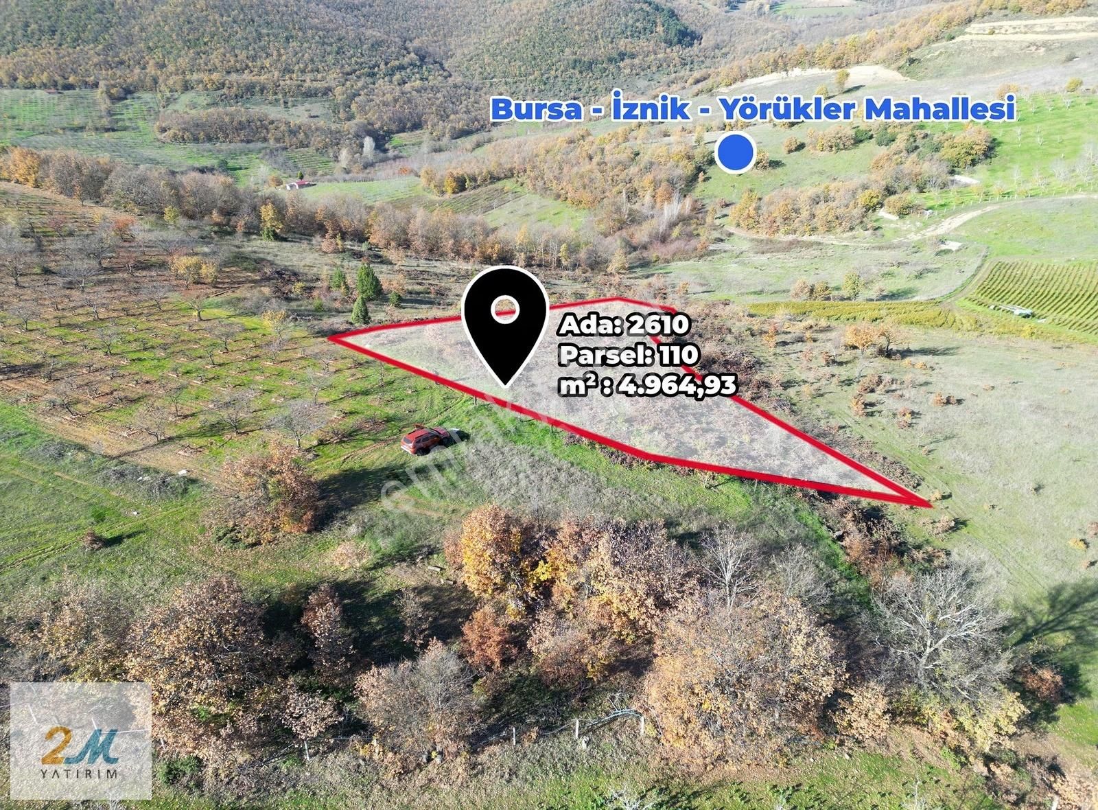 2m Yatırım'dan İznik Yörükler Köyünde Zirvede Satılık Tarla - Görsel 17