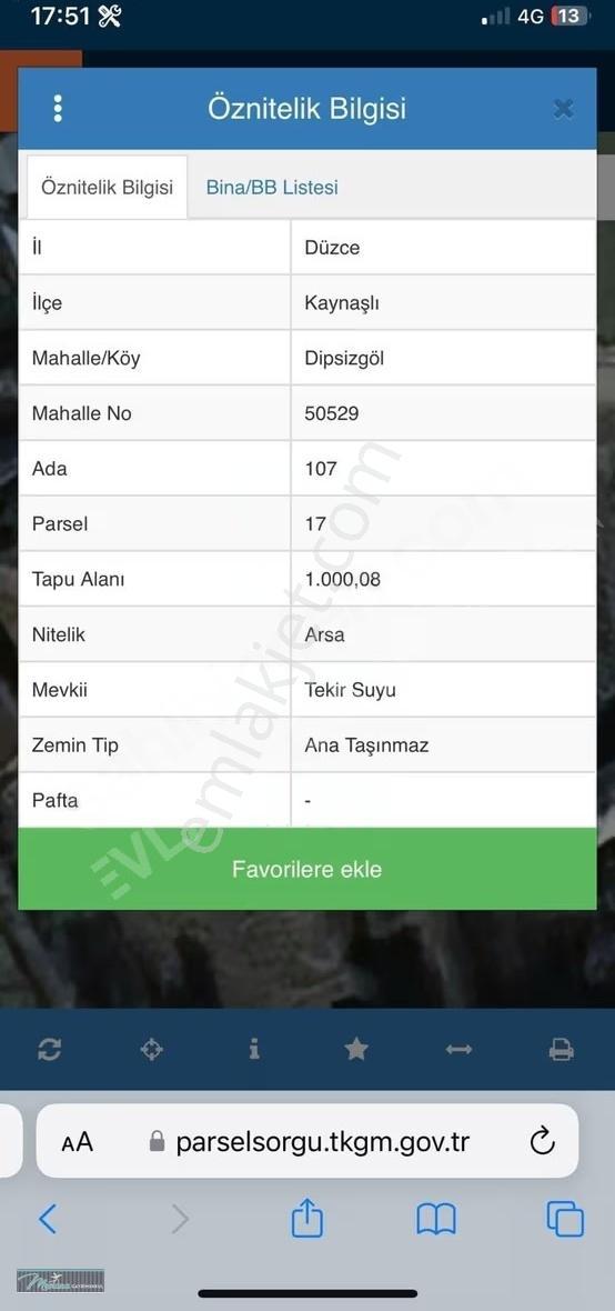 Düzce Kaynaşlı Dipsiz Göl Mevkiinde Satılık 1000 M² İmarlı Yapı - Görsel 4