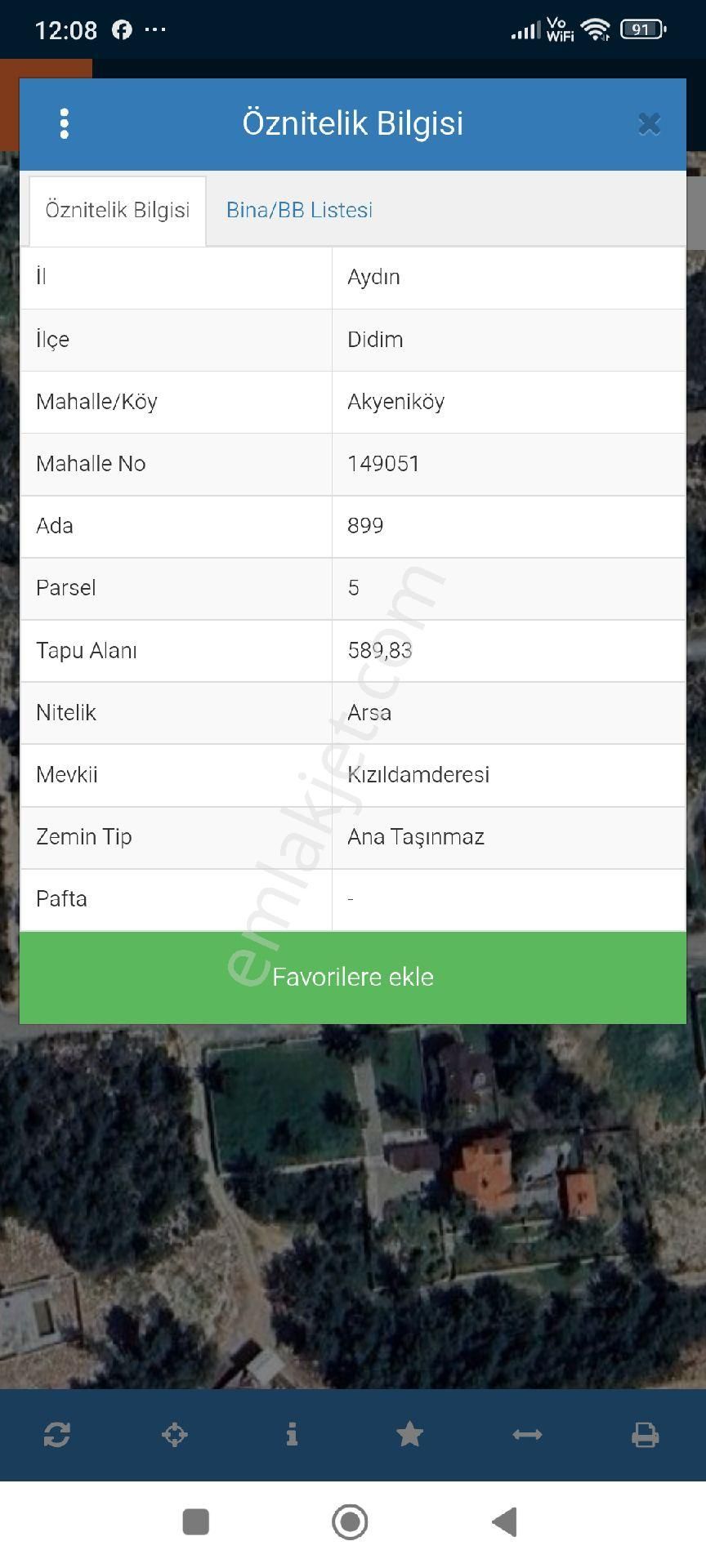 Akçinler Emlaktan Aydın Didim Akyeniköy (seyrantepe) De Satılık Villa Arsası - Görsel 2