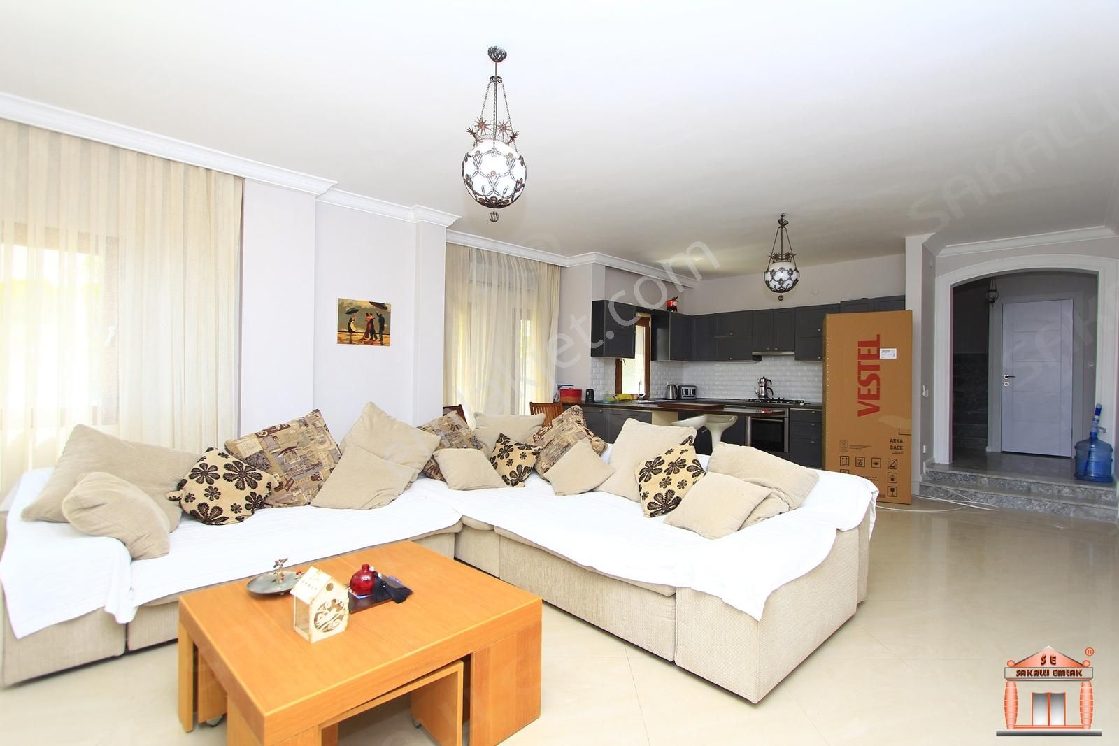 S-a-k-a-l-l-ı-dan Akyarlarda Manzaralı Eşyalı Eşyasız Dubleks - Görsel 6