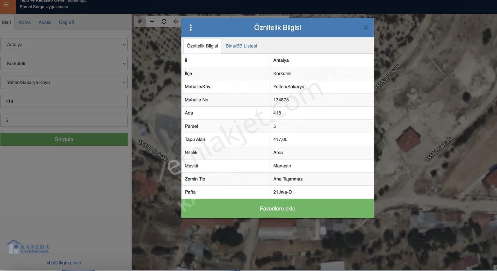 Antalya Yelten De Temiz Hava Ev Yapımına Uygun Arsa