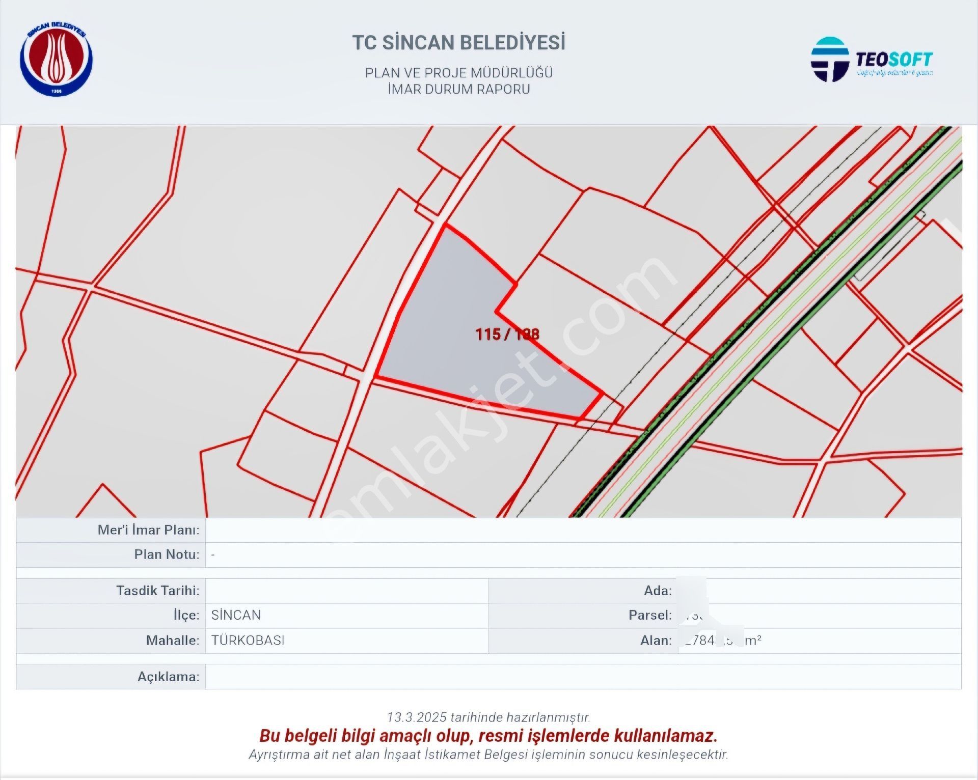 Sincan Temelli Türkobası’nda 485 M² | Kelepir Yatırımlık | Konut İmarına Yakın | Hisse Tapulu - Görsel 8