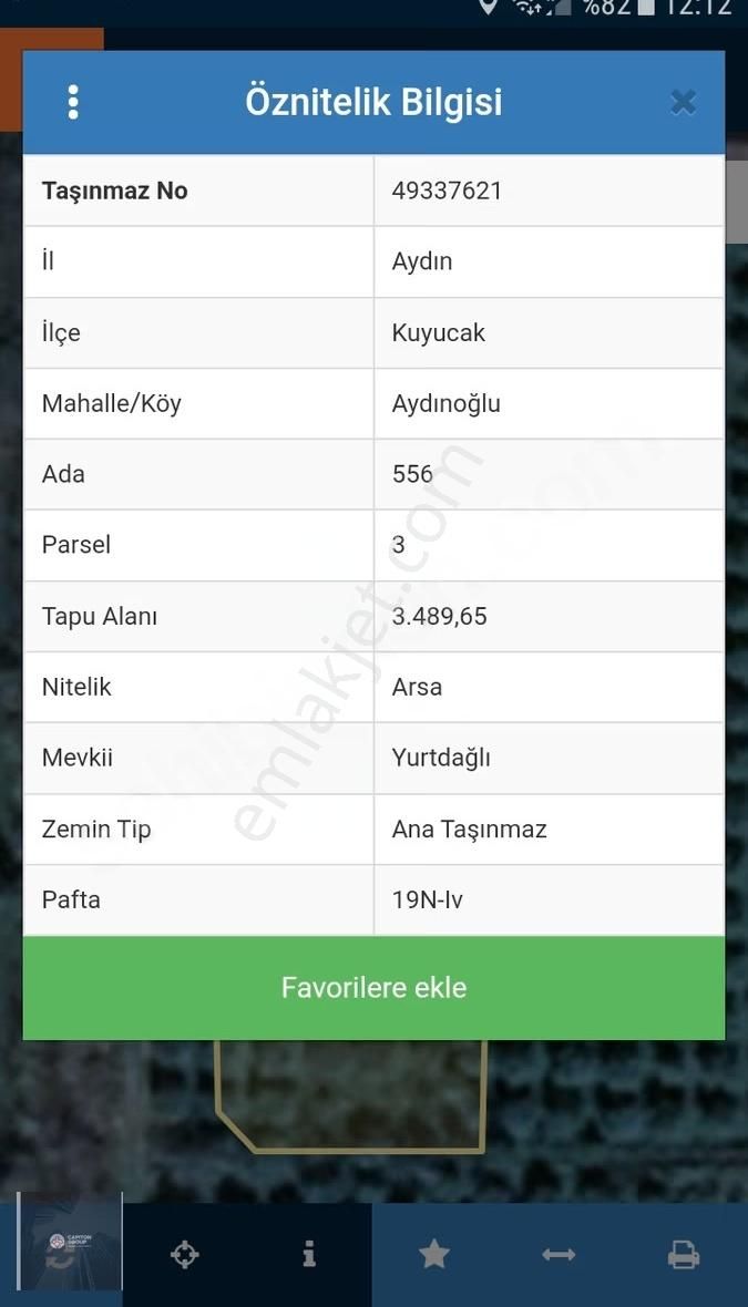 Aydın Kuyucakta Satılık Sanayi Parseli