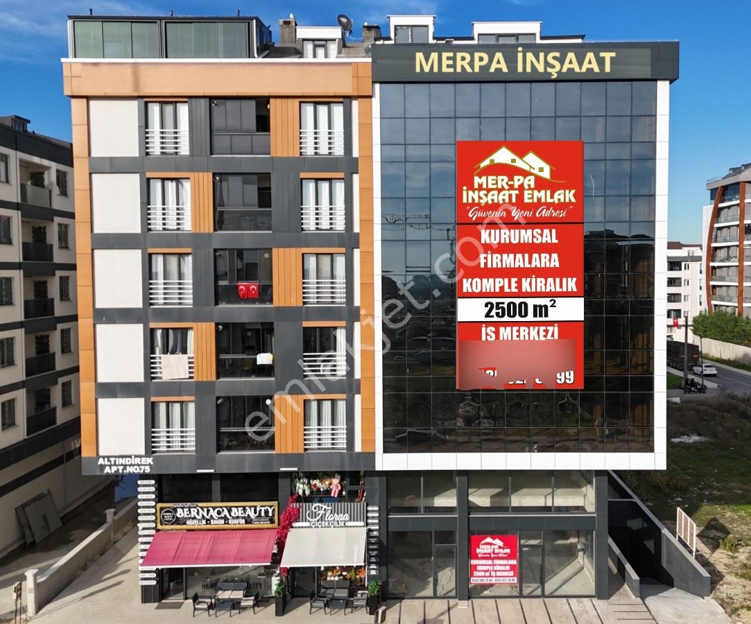 Merpa İnş.'tan Çerkezköy Tepe'de Cadde Üzeri Kiralık İş Merkezi