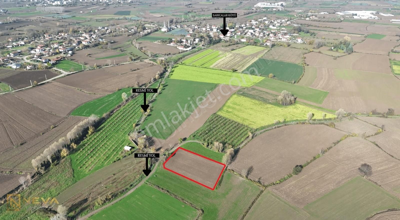 Erenler Sarıcalar Mah. Resmi Yol Üzeri Satılık 2500 M2 Tarla - Görsel 6