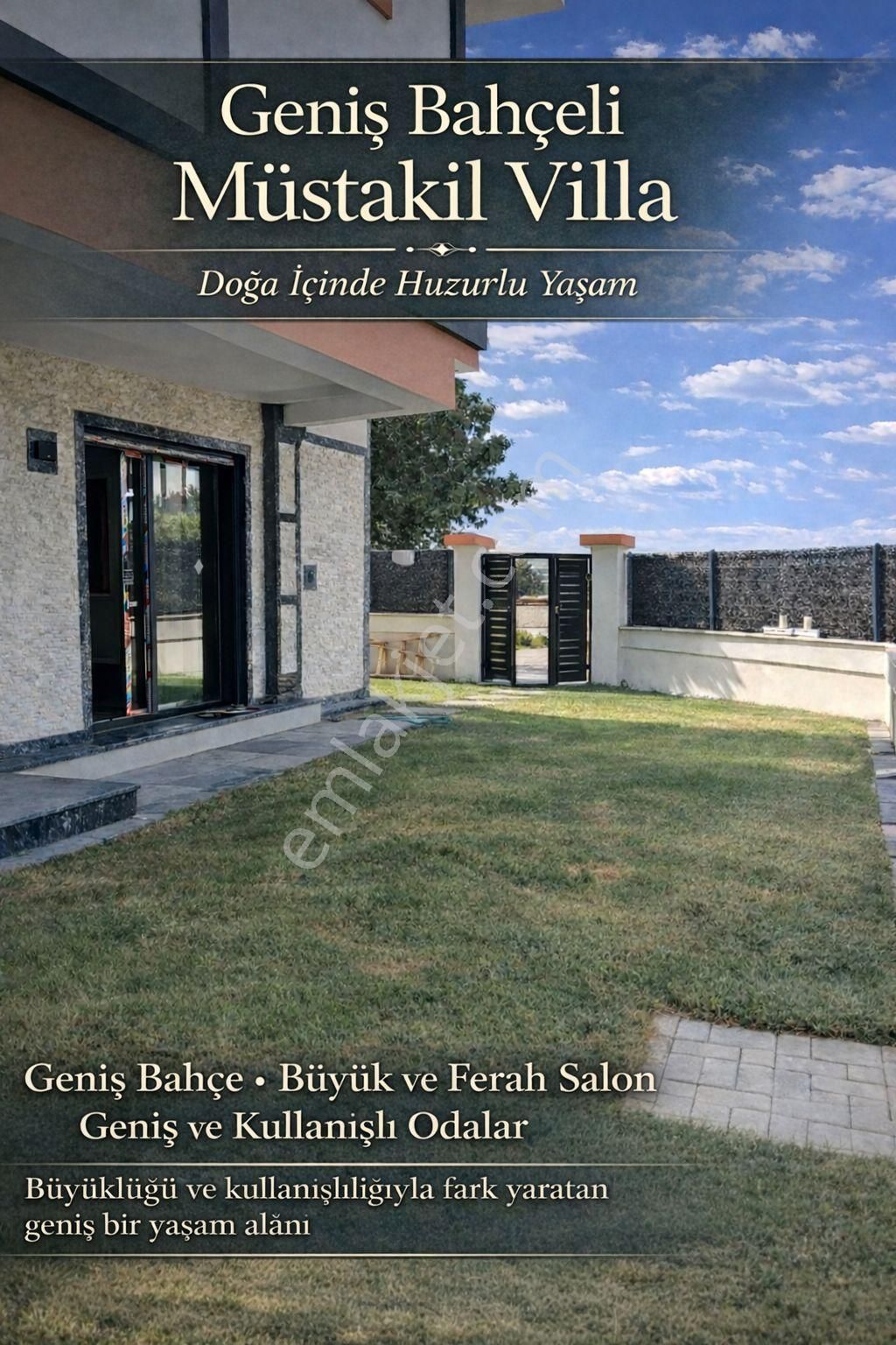 Geniş Bahçeli Müstakil Lüks Villa