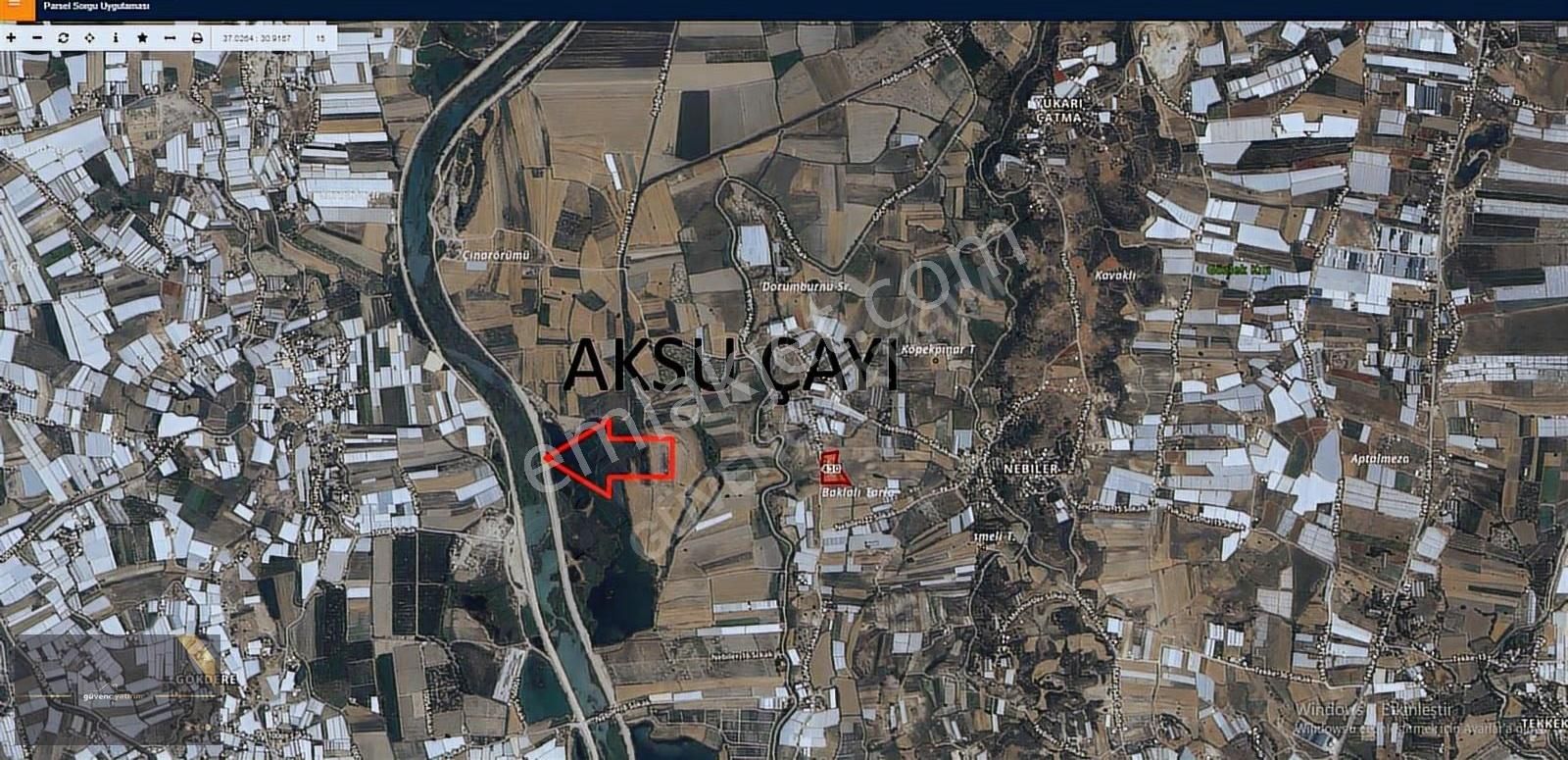 Aksu Çayına Komşu Antalya Merkeze Yakın Yatırımlık Araziii