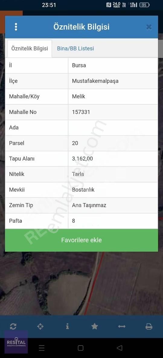 M.kemalpaşa Melik 3.162m2 Hobi Bahçesi - Görsel 10