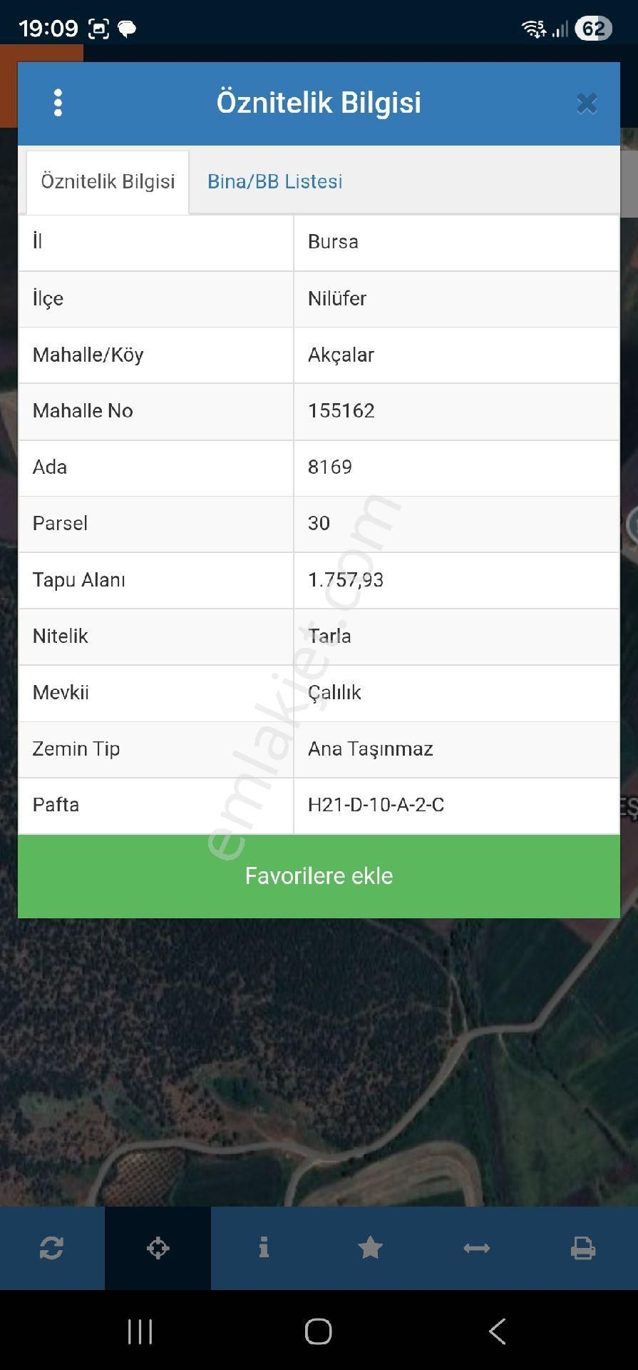 Bursa Nilüfer Akçalar'da Satılık 390 Metre Paylı - Görsel 2