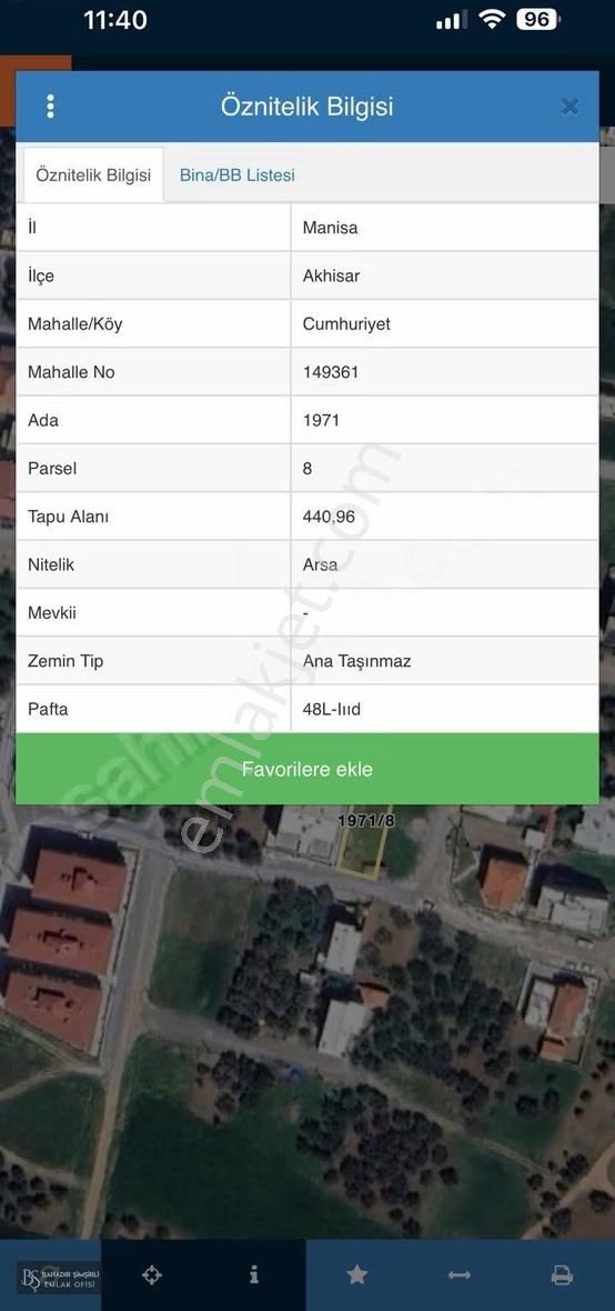 B.ş.den Cumhuriyet Mahallesinde Satılık Konut İmarlı Arsa