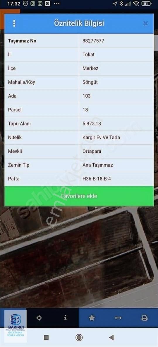 Bakırcı Emlak İnşaat Dan Söngüt Köyünde Müstakil Evi Olan Tarla - Görsel 9