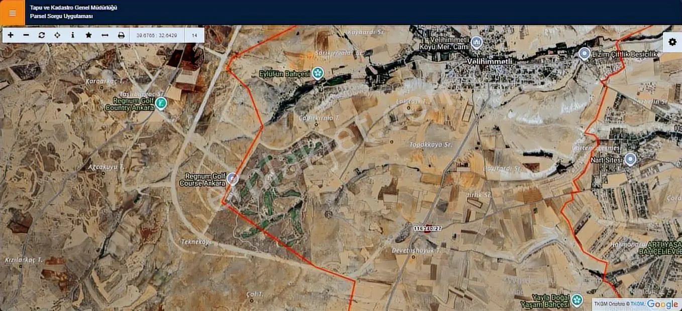 Gölbaşı Velihimmetli 12 Mt Yola Cephe İmara Sınır Satılık Tarla - Görsel 3