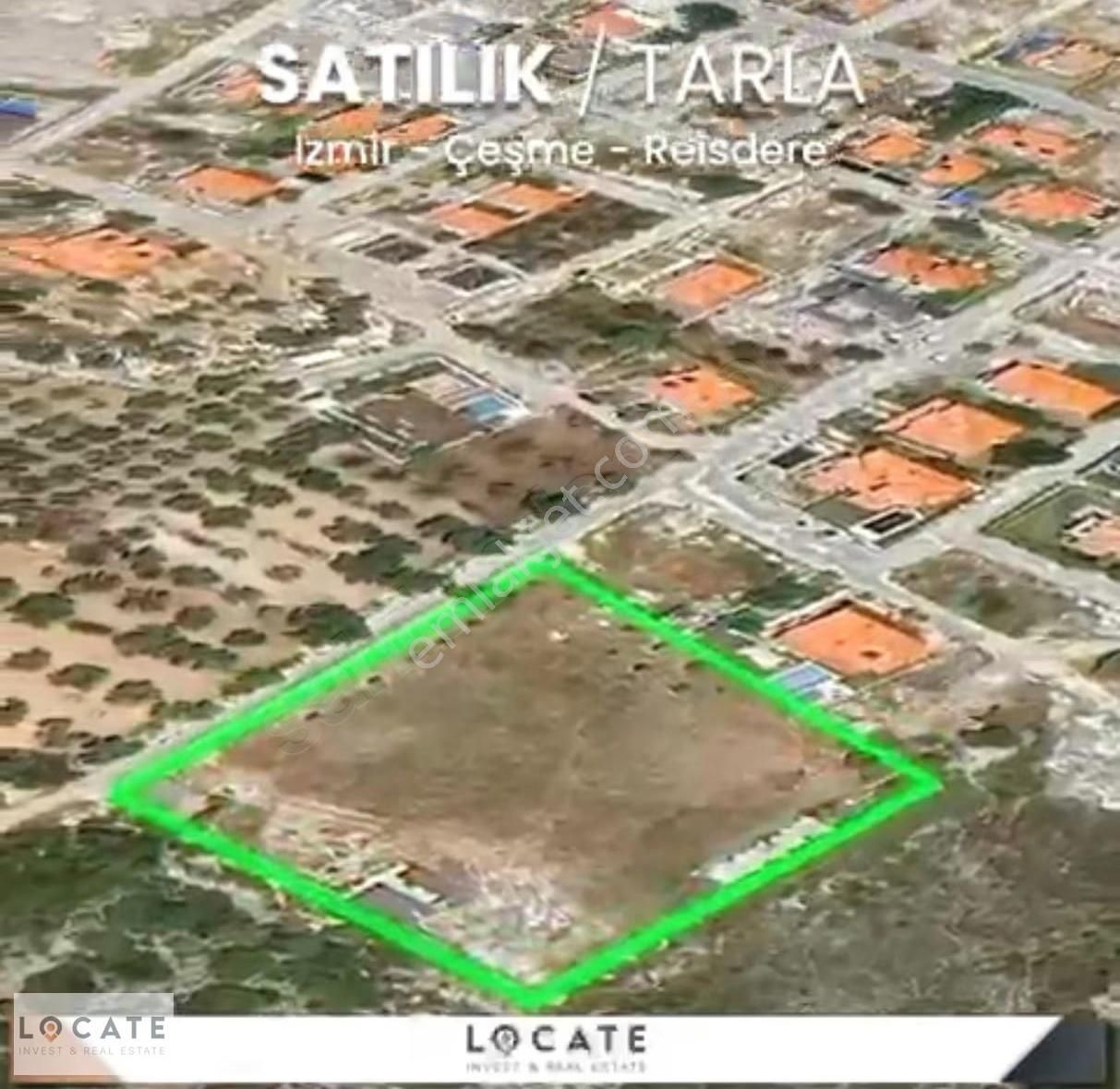 Locateden Çeşme Reisderede Deniz Manzaralı Satılık Tarla