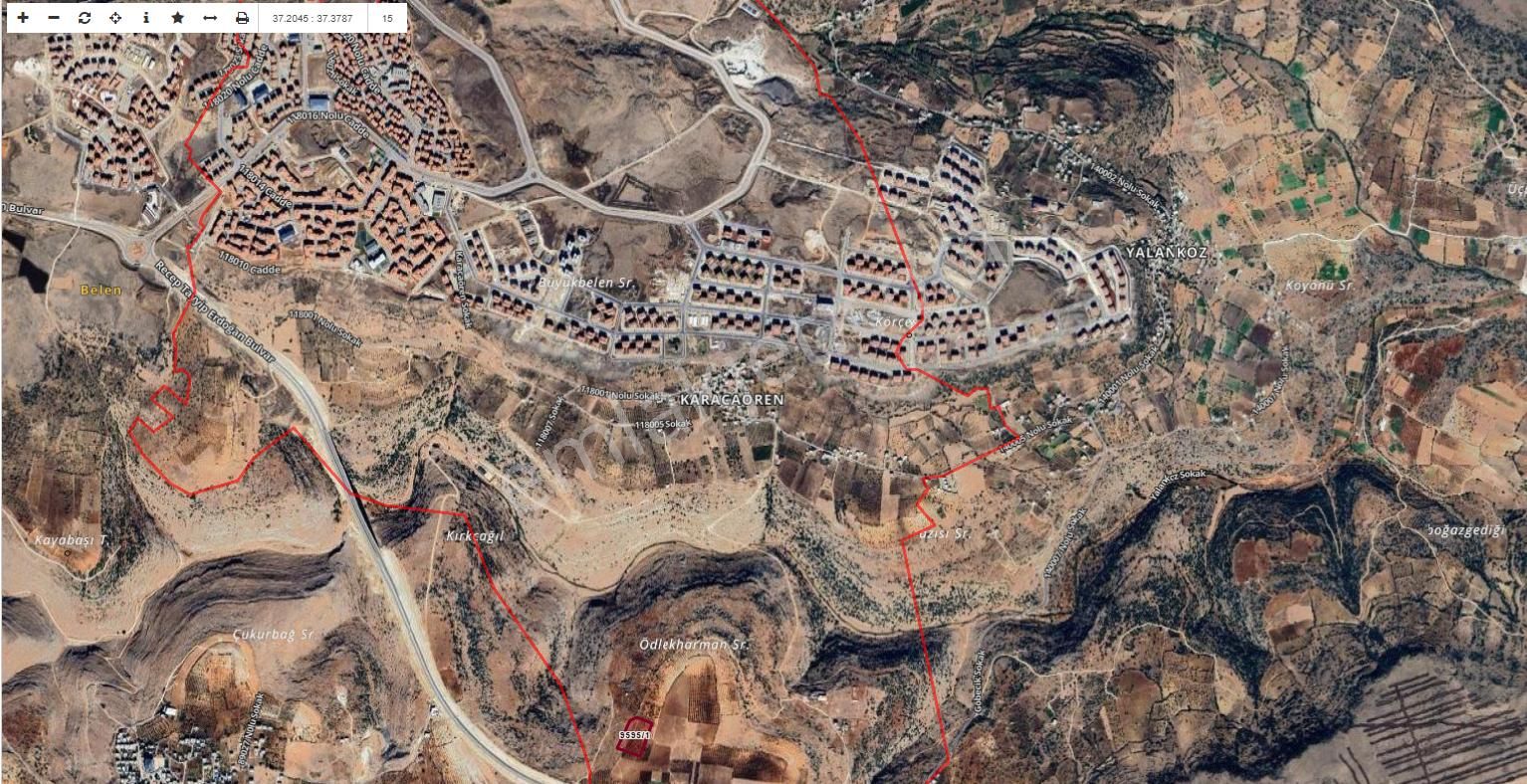 Kuzey Şehir Mevkinde Ana Yol Üzerinde 150 M2 Ticari Arsa