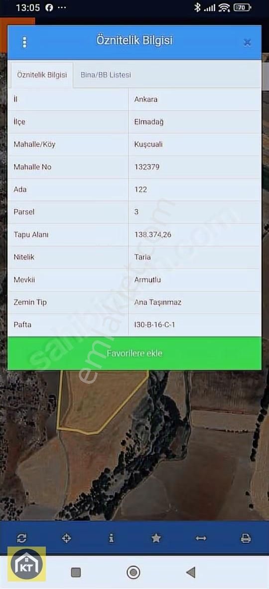 K.topçu'dan Elmadağ Kuşçuali'de 38.193m2 Etrafı Çevrili Tarla - Görsel 7