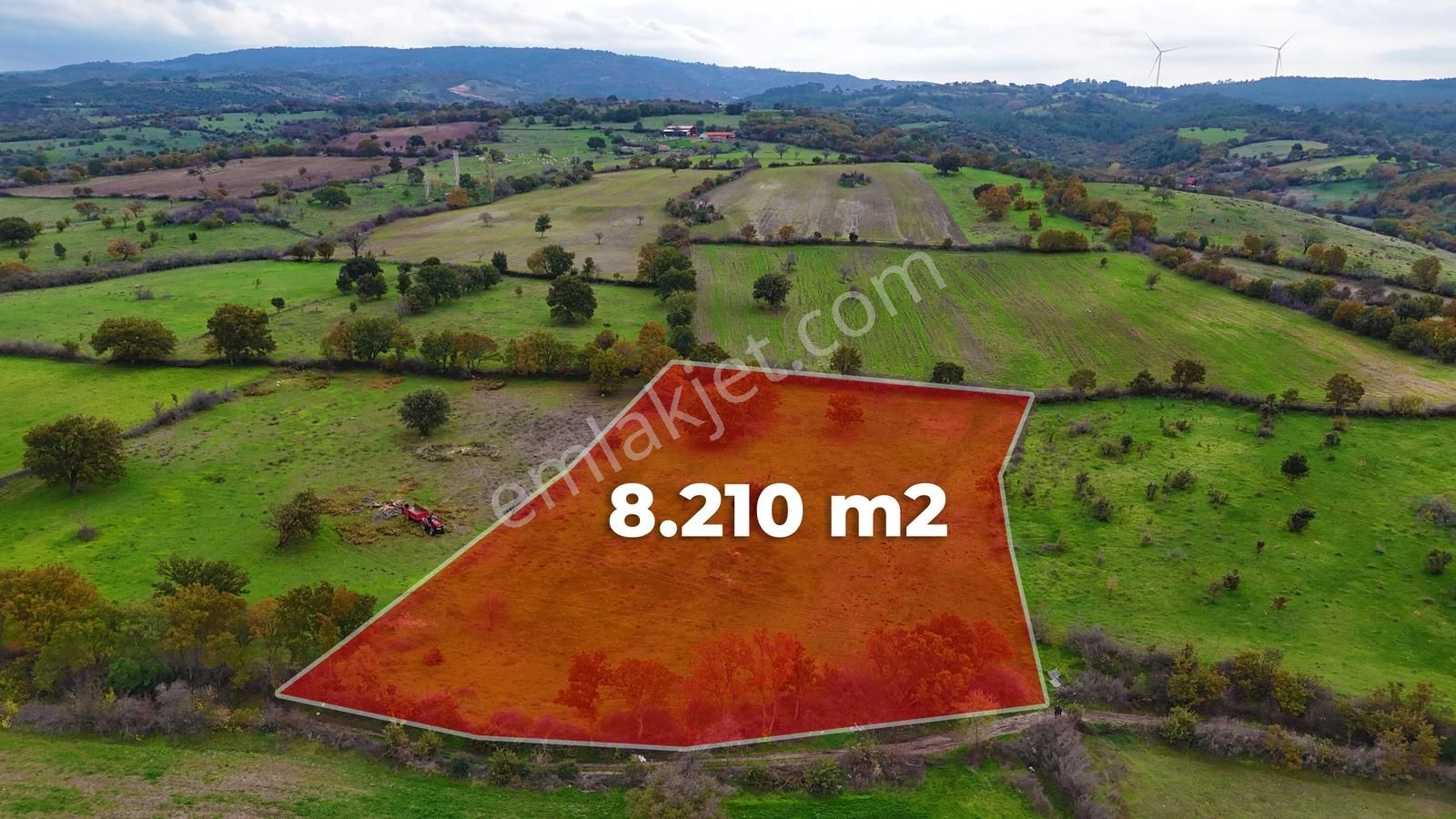 Çanakkale Ayvacık Süleyman Köyünde Satılık 8.210 M2 Tarla !