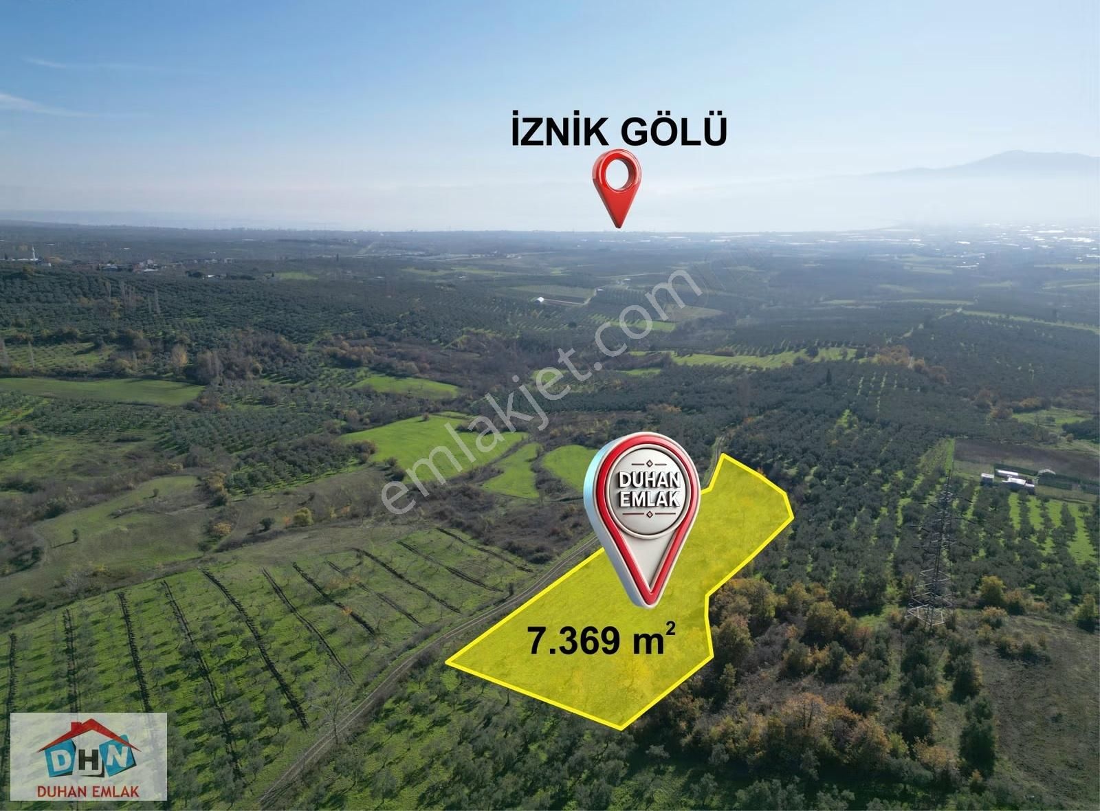 Duhan'dan Orhangazi Ortaköy'de 203 M Yol Cepheli 7.370 M2 Tarla