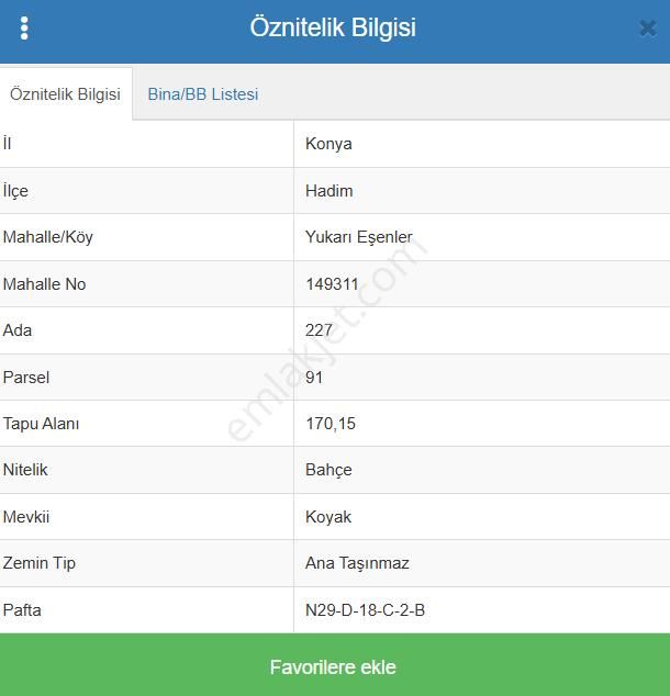 Konya Hadim Yukarıeşenler Köyünde 170 M² Bahçe Satılıktır - Görsel 7