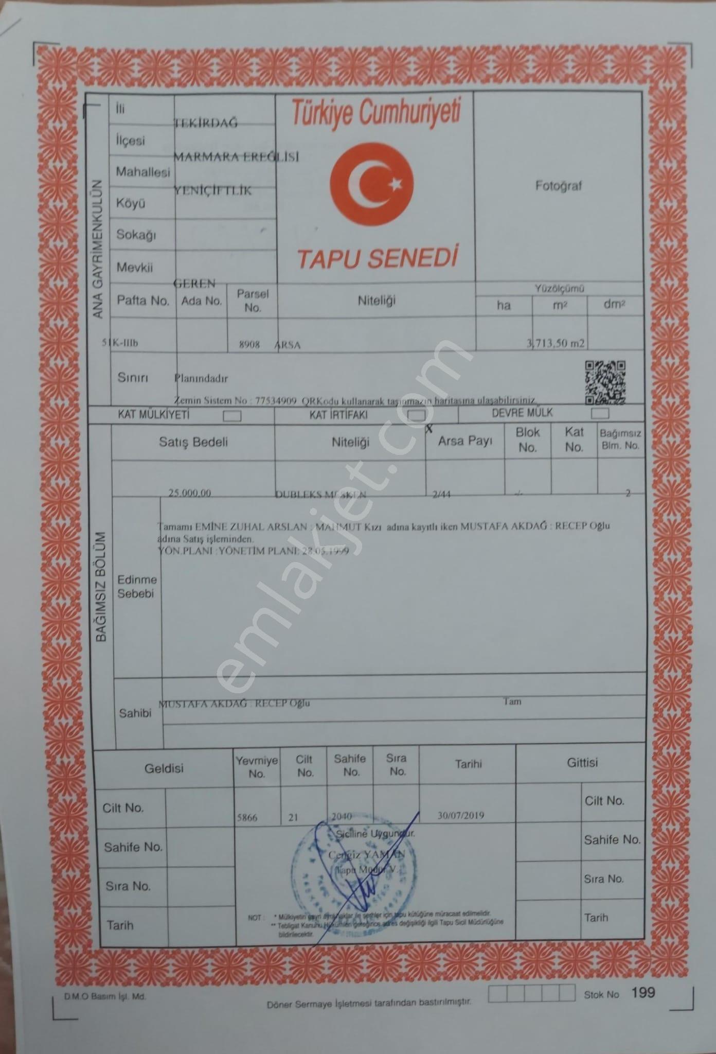 Yeniçiflikde Trıpleks İmarlı Satılık Arsa