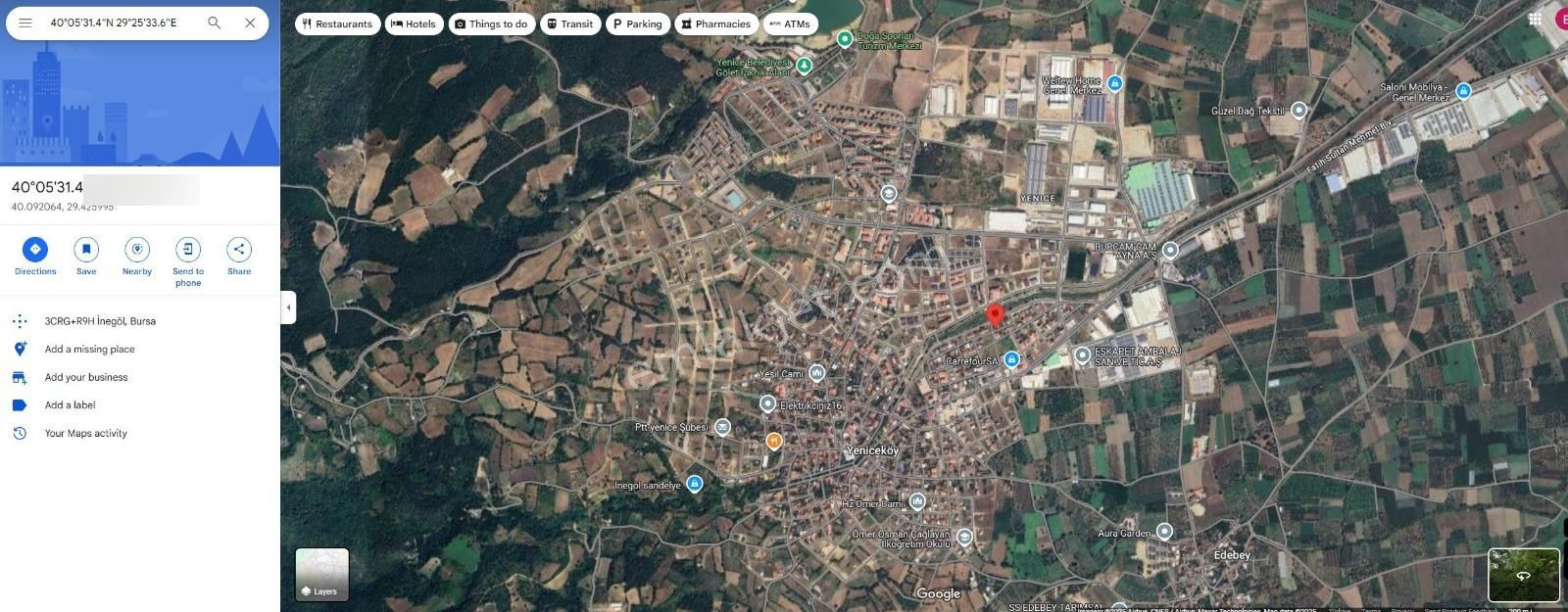 Bursa İnegöl Yenice Mahallesinde Satılık Fırsat İmarlı Arsa - 3 Tarafı Açık Hiç Kapanmayacak - Görsel 5