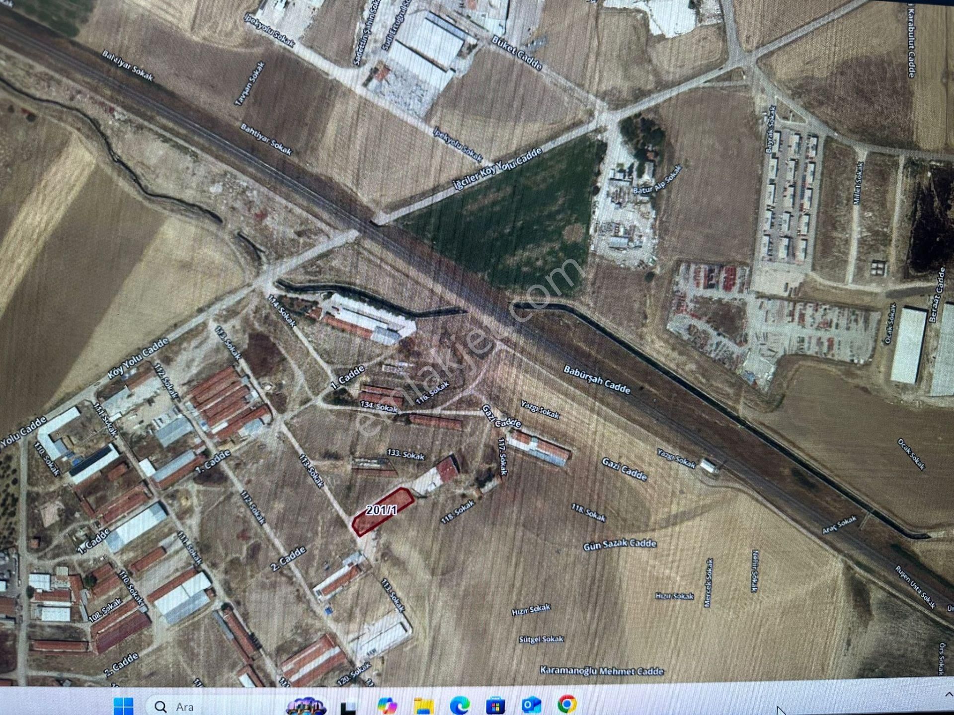 Polatlı Yeni Sanayi Ve Besihaneler Bölgesinde Kadastro Yoluna Sıfır Köşe Başı İmarlı Arsa