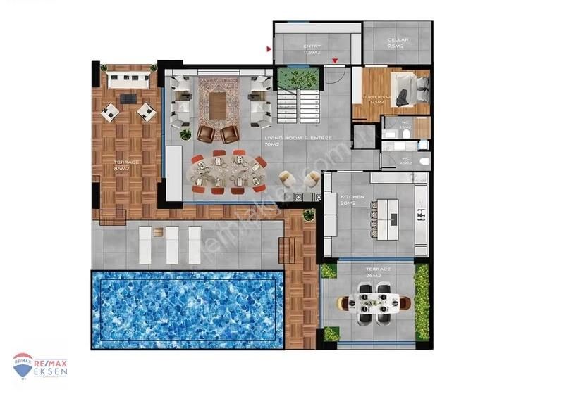 777 Ömerli, Çekmeköy'de Doğanın İçinde Satılık Lüks Villa 12+1 - Görsel 30