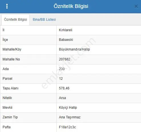 Babaeski'de 578metrekare Fırsat Arsa!!