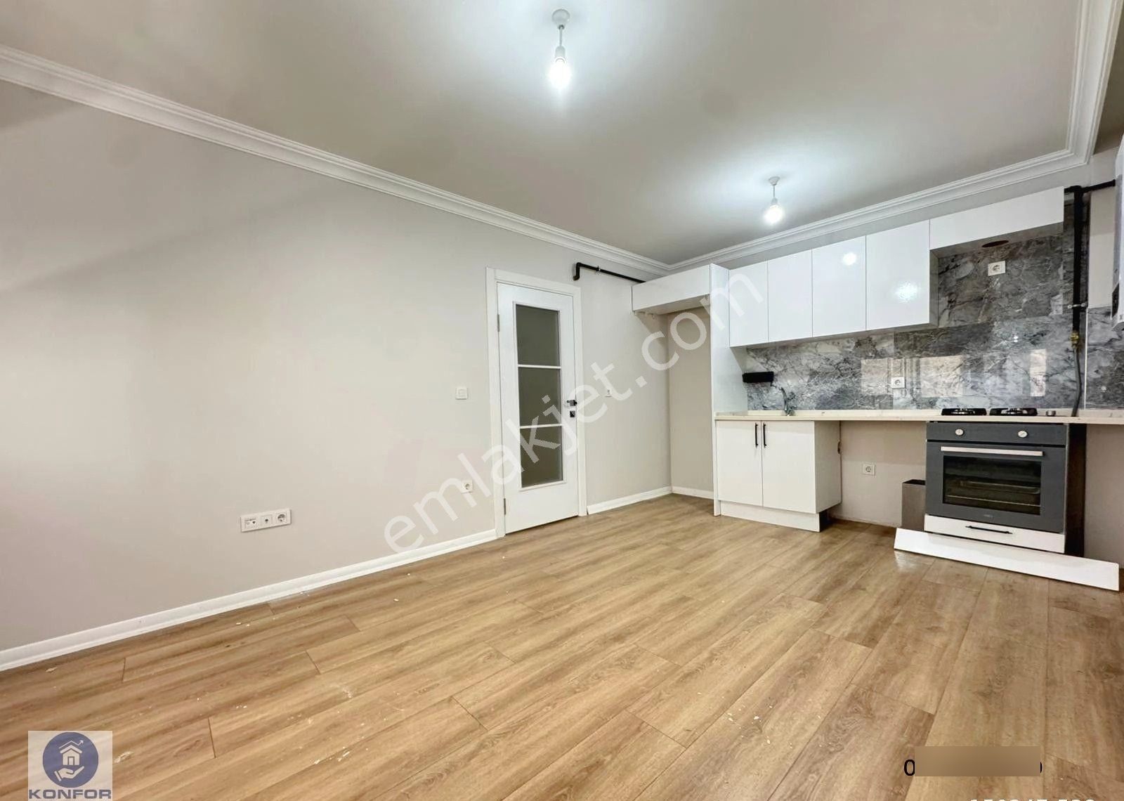 █ Konfor █ Minibüs Cad. 450 Metre, 1. Kat, Yeni Binada 1+1 - Görsel 9