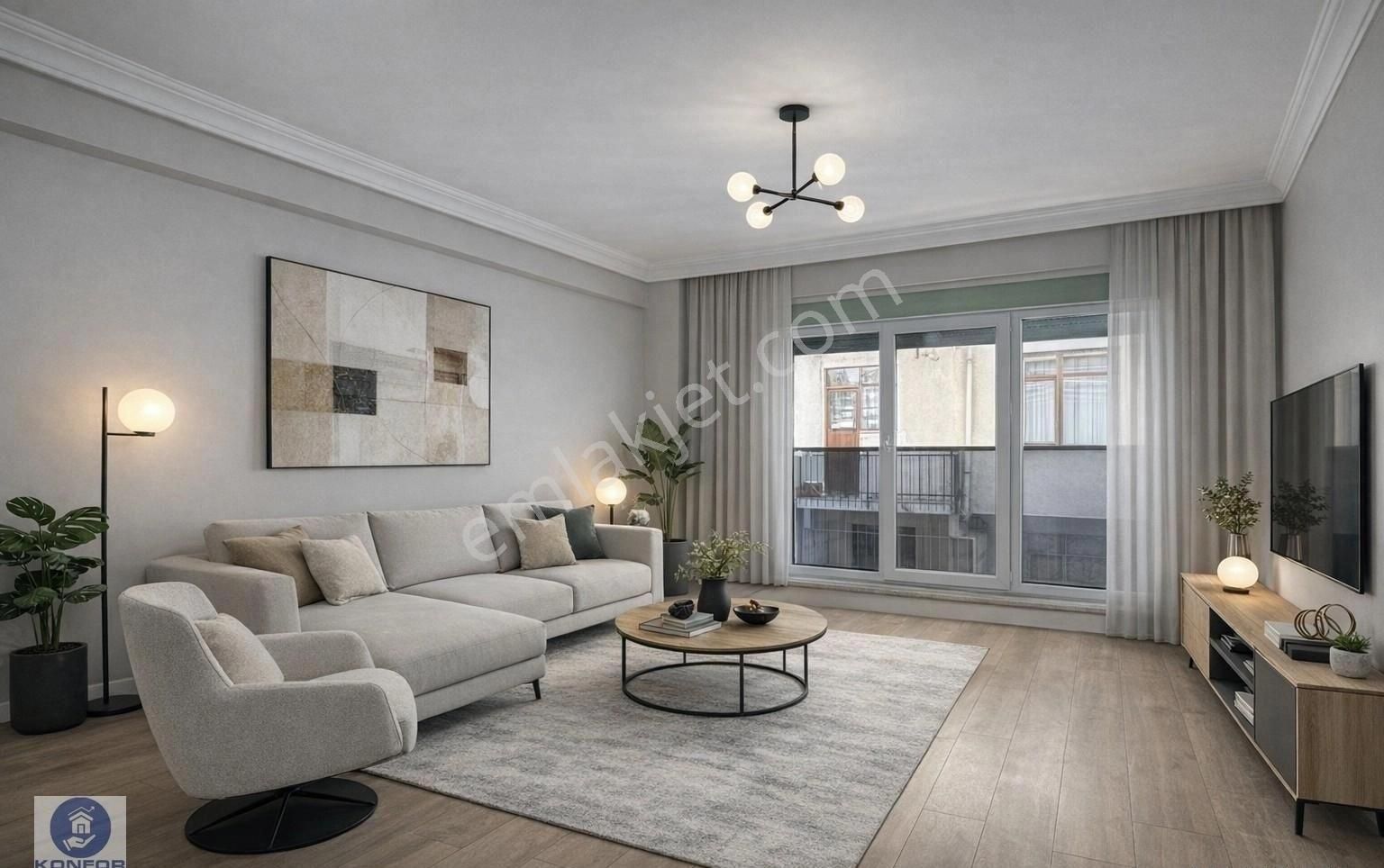 █ Konfor █ Minibüs Cad. 450 Metre, 1. Kat, Yeni Binada 1+1