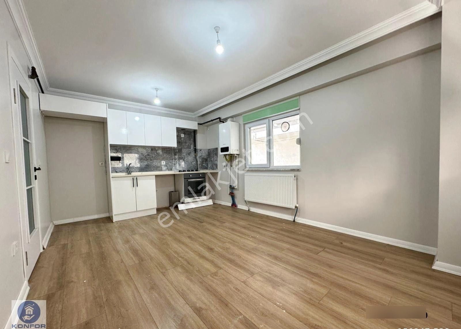 █ Konfor █ Minibüs Cad. 450 Metre, 1. Kat, Yeni Binada 1+1 - Görsel 6