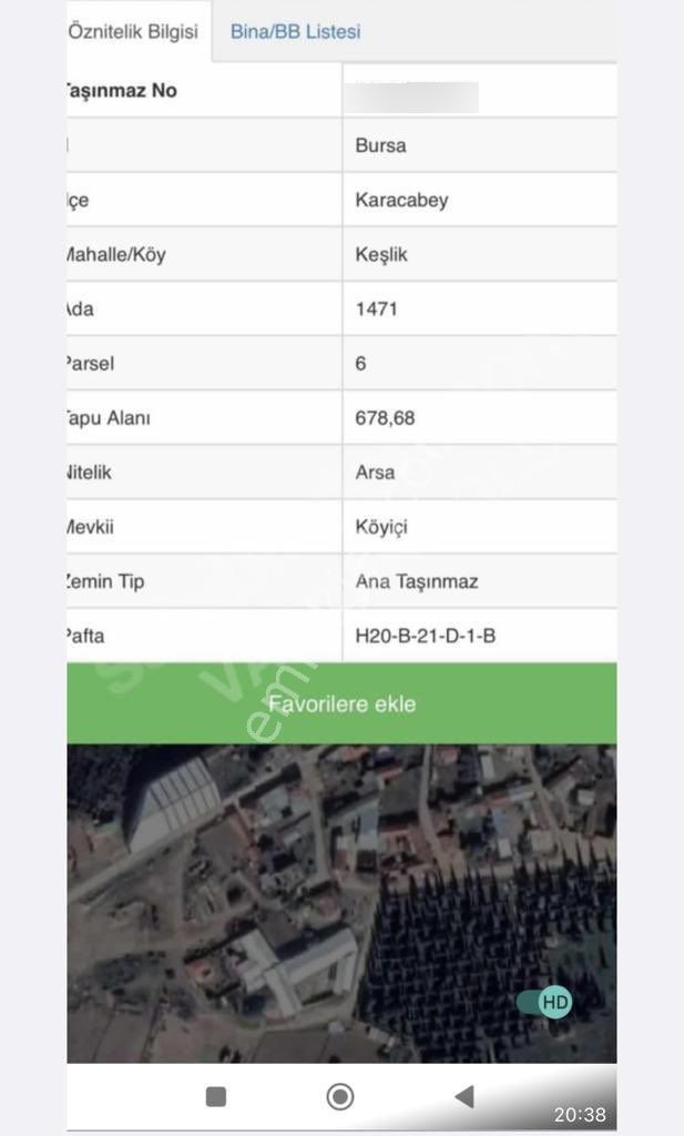 Karacabey Keşlikte 2.5 Kat İmarlı Arsa