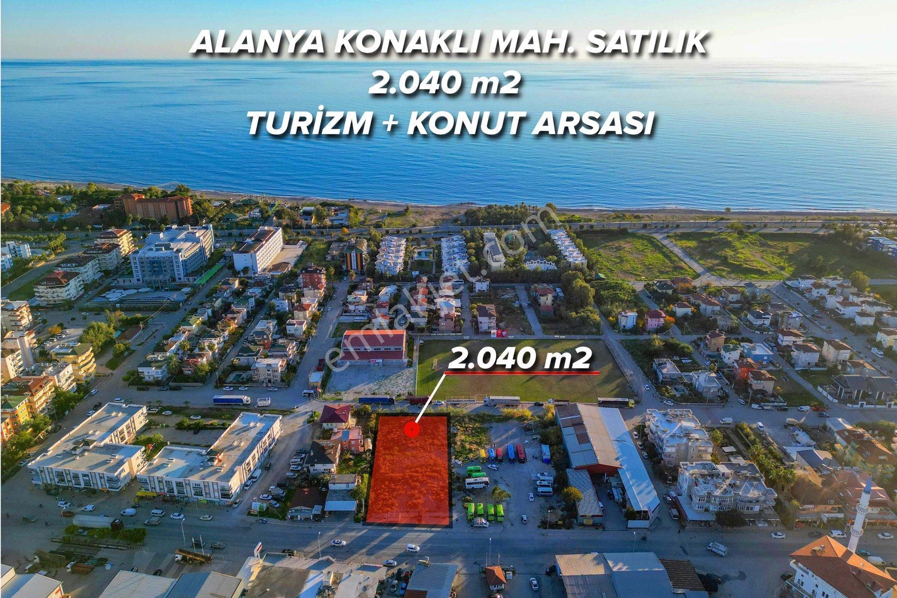 Alanaya Konaklı Mah. (telatiye) De Satılık 2.040 M2 Turizm +konut İmarlı Arsa - Görsel 2