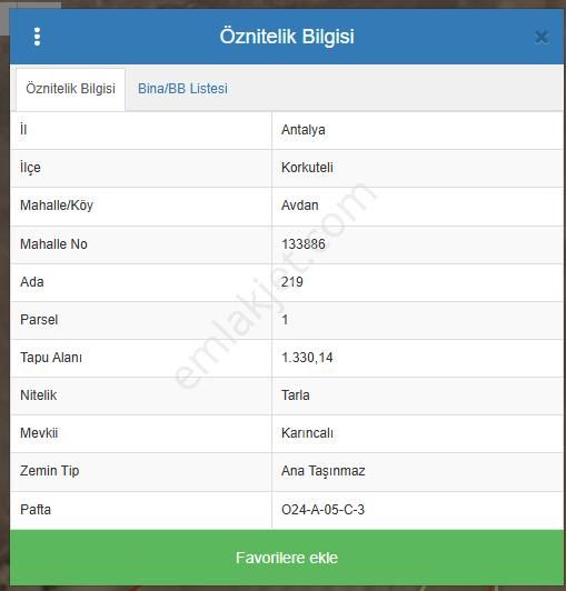 Antalya - Korkuteli Avdan Susuz Mah. Toplam 1.330 M2 Tarla - Görsel 22