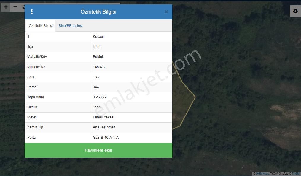 Kocaeli İzmit Bulduk'ta 3263 M2 Satılık Tarla - Görsel 3