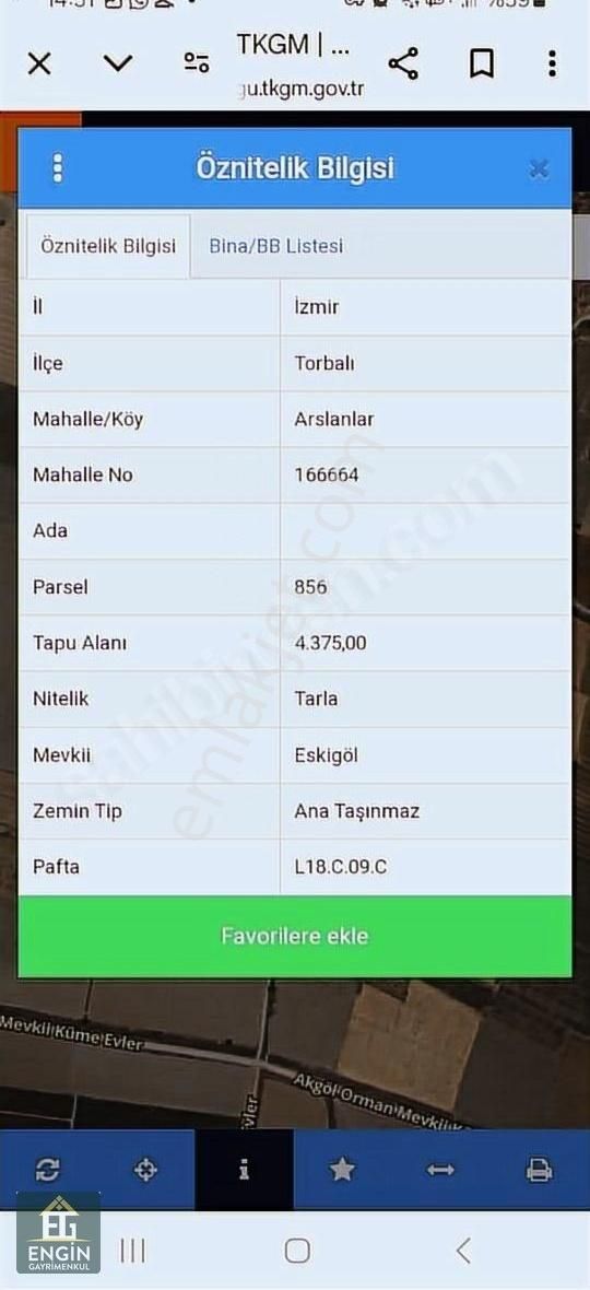 Torbalı Aslanlar Da 13250 M2 Tarla - Görsel 3
