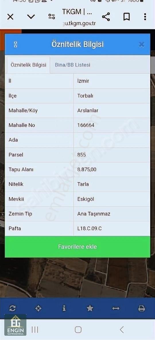 Torbalı Aslanlar Da 13250 M2 Tarla - Görsel 2