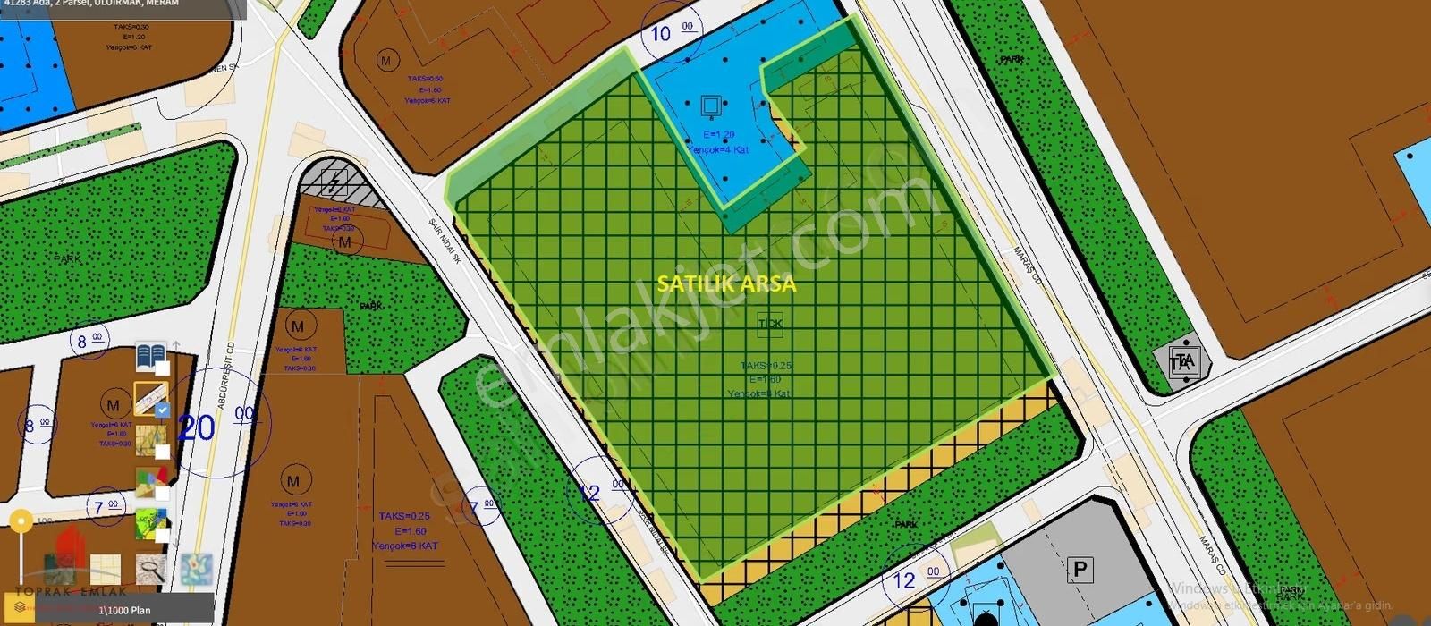 Uluırmakta 172m2 Satılık Kentsel Dönüşüm Arsası - Görsel 3