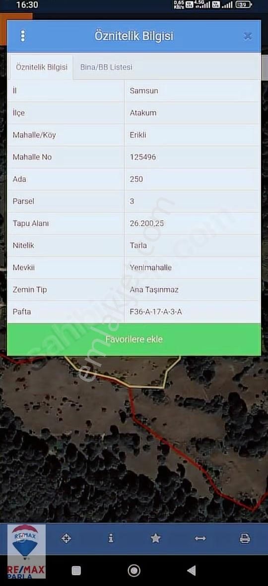 Samsun Atakum Erikli Mahallesinde Yatırımlık Nadir Bir Arsa - Görsel 12