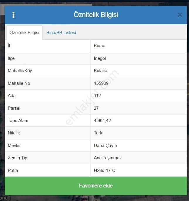 İnegöl Kulaca Da Satılık Mükemmel Tarla - Görsel 11