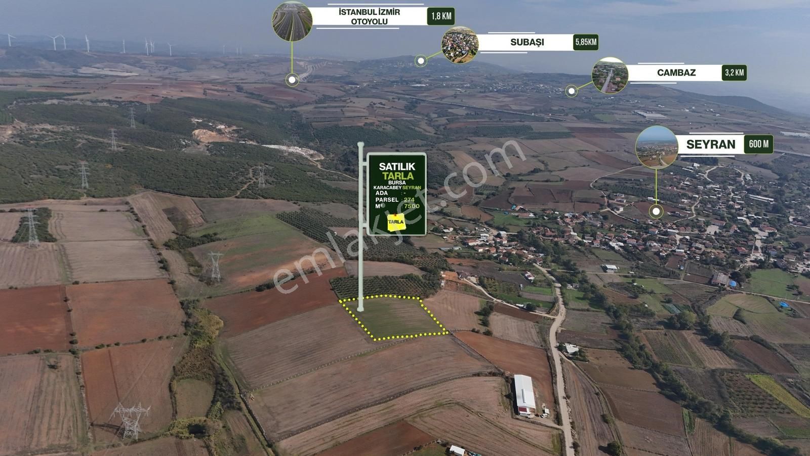 Expert'ten Karacabey Seyran'da Satılık 7500 M² Tarla - Görsel 3