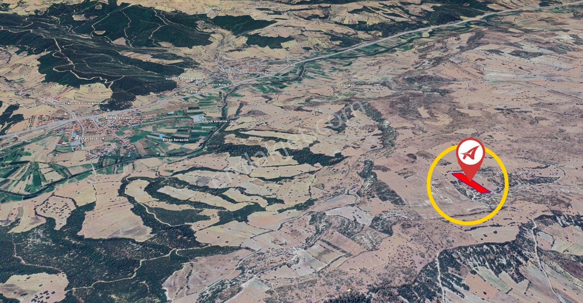 Kütahya Gediz Kızılüzüm Satılık 8600m2 Tarla - Görsel 4