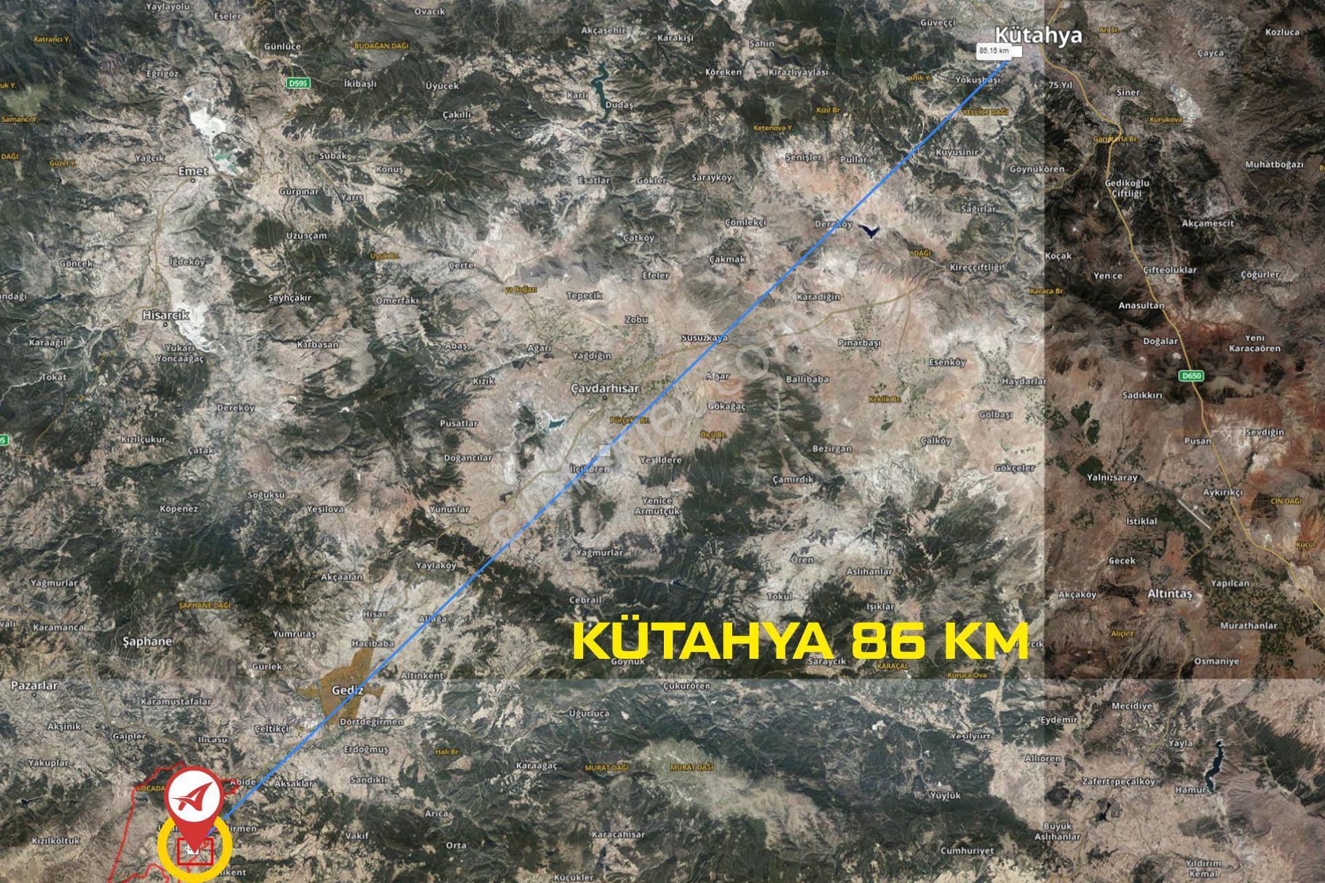 Kütahya Gediz Kızılüzüm Satılık 8600m2 Tarla - Görsel 12