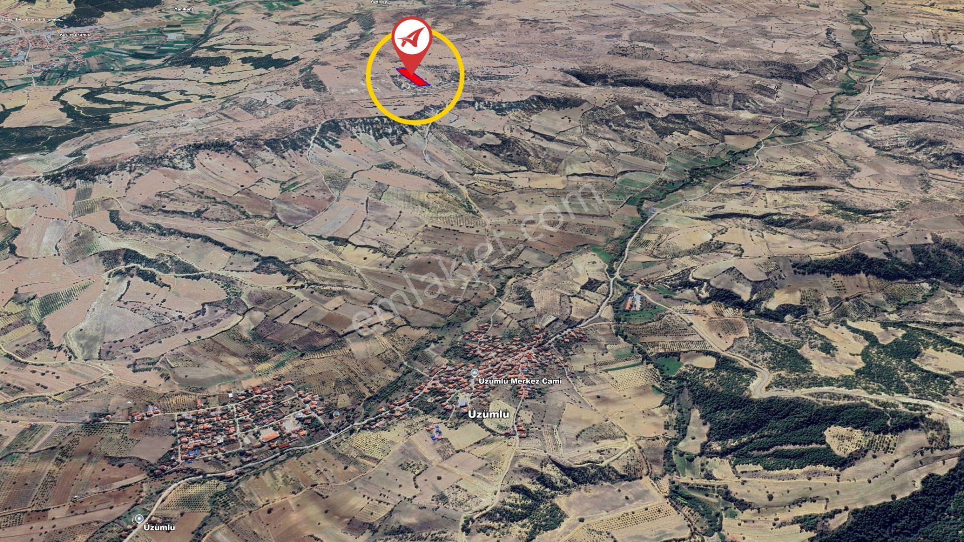 Kütahya Gediz Kızılüzüm Satılık 8600m2 Tarla - Görsel 5