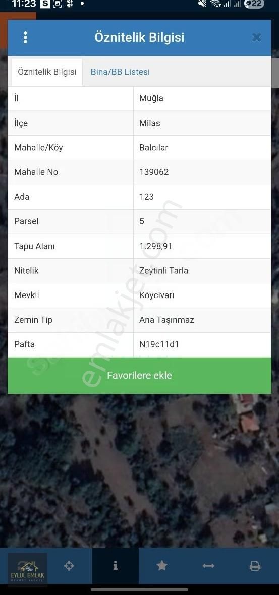 Muğla Milas Balcılar Mahallesinde Köy İçi 1.298 M2