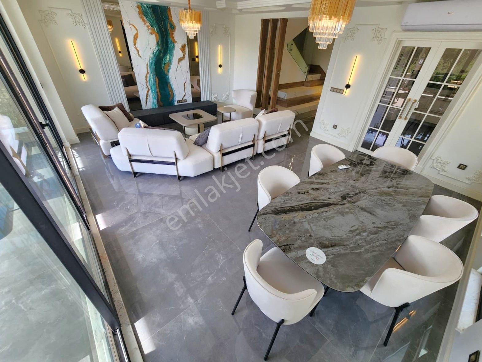 💥güre'de Denize Sıfır Muhteşem Mimarisi İle Göz Alıcı Havuzlu Site İçi 4+1 Ultra Lüks Satılık Villa - Görsel 9