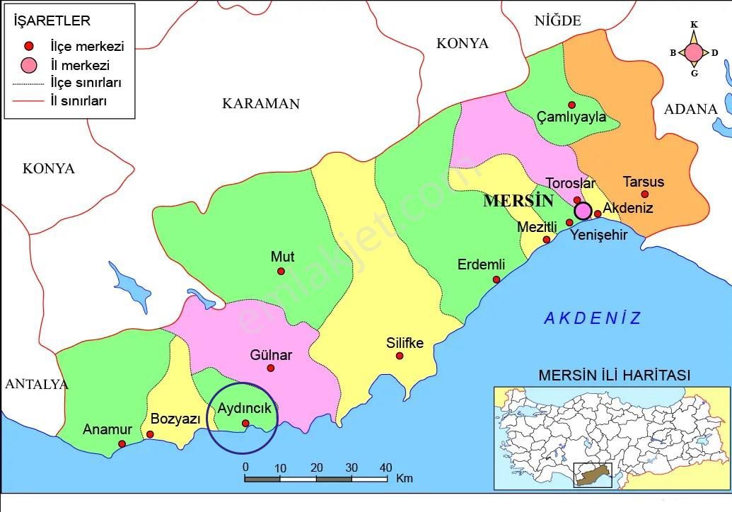 Mersin Aydıncık Pembecik Satılık 3378m2 Tarla - Görsel 18